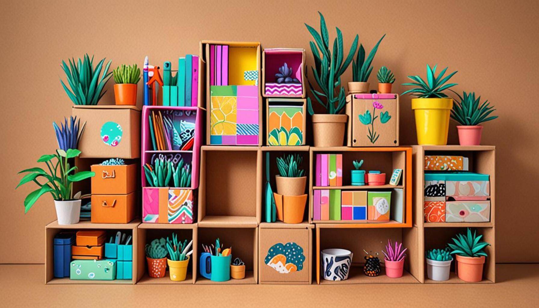 DIY Organization Projects: How to Make Boxes and Organizers with Cardboard